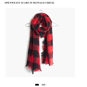 Madewell buffalo check scarf NWT